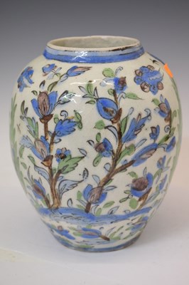 Lot 574 - Persian Qajar pottery vase