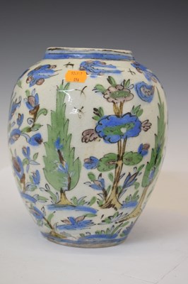 Lot 574 - Persian Qajar pottery vase