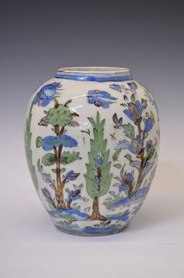 Lot 574 - Persian Qajar pottery vase