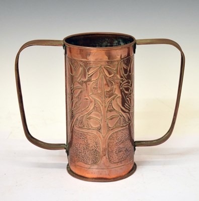 Lot 326 - Arts and Crafts copper vase