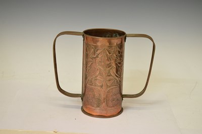 Lot 326 - Arts and Crafts copper vase