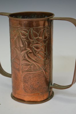 Lot 326 - Arts and Crafts copper vase