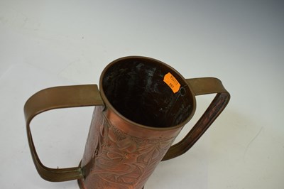 Lot 326 - Arts and Crafts copper vase