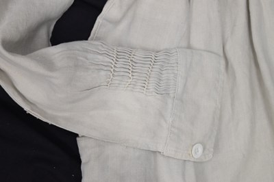 Lot 600 - 19th century West Country (probably Somerset) shepherd's cream linen smock