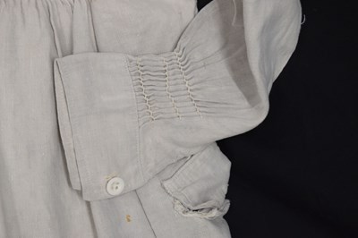 Lot 600 - 19th century West Country (probably Somerset) shepherd's cream linen smock