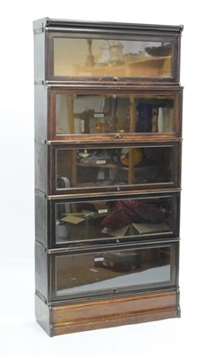 Lot 840 - Globe Wernicke - five section modular bookcase