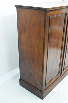 Lot 841 - Irish Victorian mahogany linen cupboard