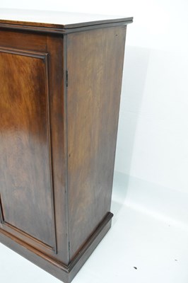 Lot 841 - Irish Victorian mahogany linen cupboard