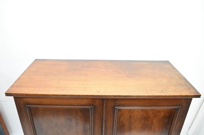 Lot 841 - Irish Victorian mahogany linen cupboard