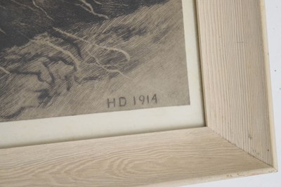 Lot 728 - Herbert Thomas Dicksee (1862-1942) - Signed etching - 'Stealth'