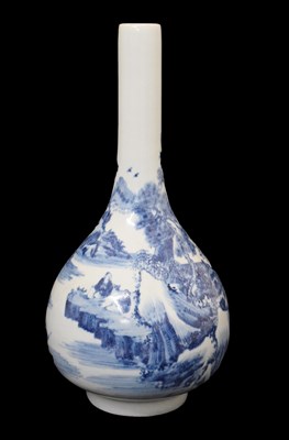 Lot 576 - Chinese blue and white porcelain bottle vase