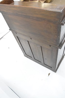 Lot 789 - Early 20th century oak roll top desk