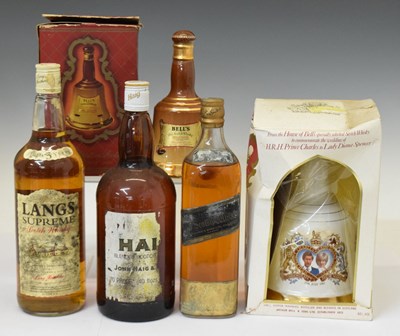 Lot 510 - Haig scotch whisky, Langs supreme scotch, Johnnie Walker scotch whisky, etc