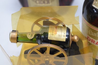 Lot 523 - Quantity of spirits to include Bols Ballerina Apricot, Remy Martin, Haig Dimple, Drambuie, etc