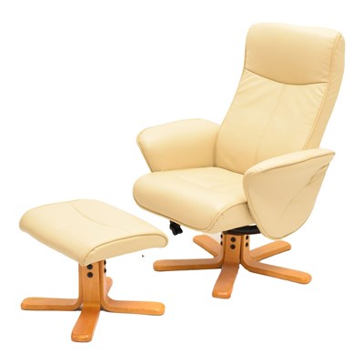 Lot 801 - Stressless style armchair and footstool