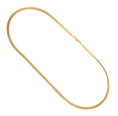 Lot 51 - Yellow metal necklace stamped 14K
