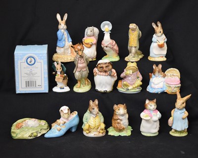 Lot 589 - Group of sixteen Beswick Beatrix Potter figures