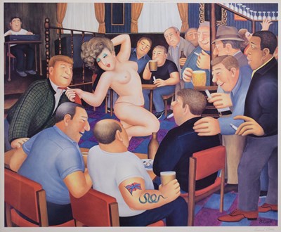 Lot 510 - Beryl Cook (1926-2008) - Signed print - 'Lunchtime Refreshment'