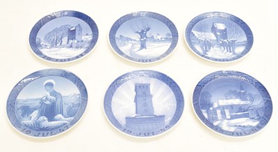 Lot 627 - Royal Copenhagen - Collection of 1940s Christmas plates