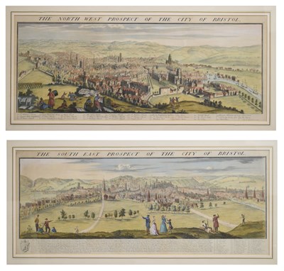 Lot 637 - After Samuel and Nathaniel Buck - Pair of hand-coloured engravings