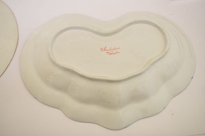 Lot 379 - Chamberlains Worcester - Two Imari shaped dessert dishes, etc