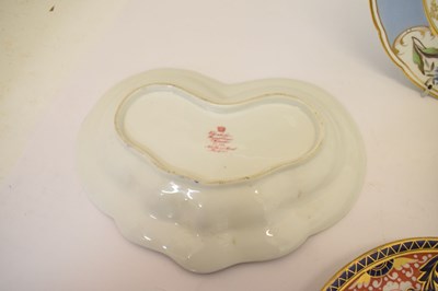 Lot 379 - Chamberlains Worcester - Two Imari shaped dessert dishes, etc