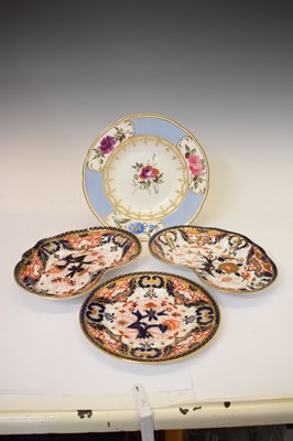 Lot 379 - Chamberlains Worcester - Two Imari shaped dessert dishes, etc