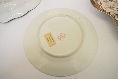 Lot 379 - Chamberlains Worcester - Two Imari shaped dessert dishes, etc