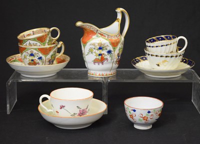 Lot 519 - Small group of 18th century and later Worcester teawares