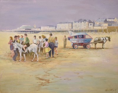 Lot 540 - Alan Ward (British, 1946-2019), 'Burnham Beach Rides, 2017'