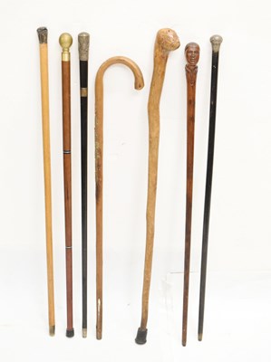 Lot 330 - Quantity of walking sticks and canes