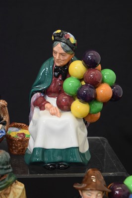 Lot 558 - Royal Doulton - Five porcelain figures, character jug and Royal Copenhagen polar bear