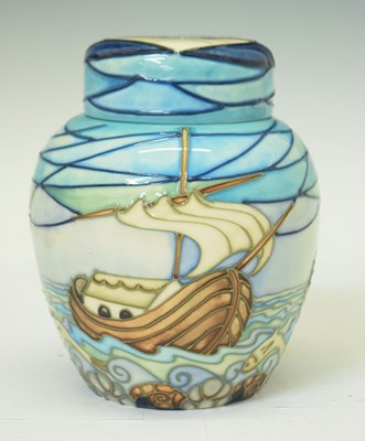 Lot 550 - Moorcroft Pottery - Winds of Change pattern ginger jar and cover