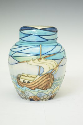 Lot 550 - Moorcroft Pottery - Winds of Change pattern ginger jar and cover