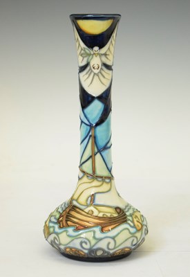 Lot 551 - Moorcroft Pottery - Winds of Change pattern pattern bud vase