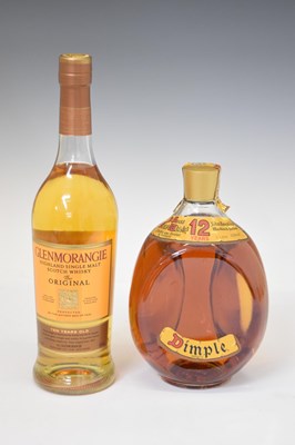 Lot 519 - Glenmorangie scotch whisky and Dimple scotch whisky