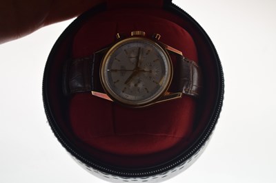 Lot 220 - Heuer Carrera - Gentleman's chronograph 18K cased limited edition wristwatch