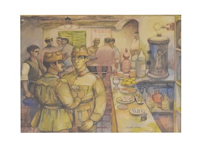 Lot 702 - Victor Kelly, (20th century) - Spanish taverna scene