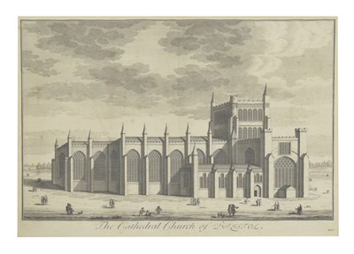 Lot 638 - Mid to late 18th century engraving - 'The Cathedral Church of Bristol'