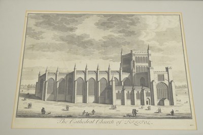 Lot 638 - Mid to late 18th century engraving - 'The Cathedral Church of Bristol'