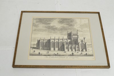 Lot 638 - Mid to late 18th century engraving - 'The Cathedral Church of Bristol'