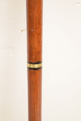 Lot 328 - Reproduction duck 'toper' walking stick and an early 20th century cane