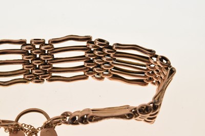 Lot 73 - Five-bar gate link bracelet