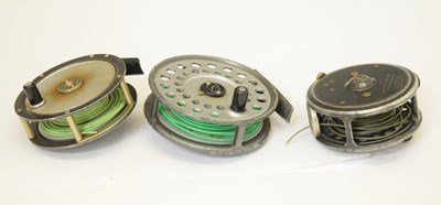 Lot 234 - Three Hardy Bros. fishing reels