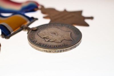 Lot 509 - First World War medal trio awarded to Private J. Davies and other medals