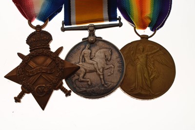 Lot 509 - First World War medal trio awarded to Private J. Davies and other medals