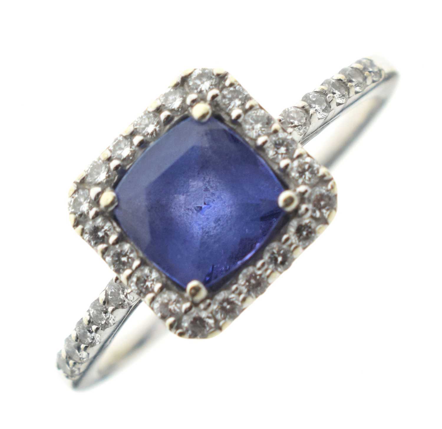 Lot 18 - Le Vian - 14ct white gold, tanzanite and diamond ring