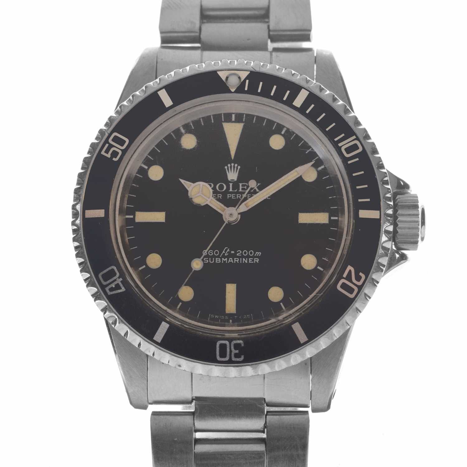 Lot 194 - Rolex - Gentleman's Oyster Perpetual Submariner wristwatch, ref.5513
