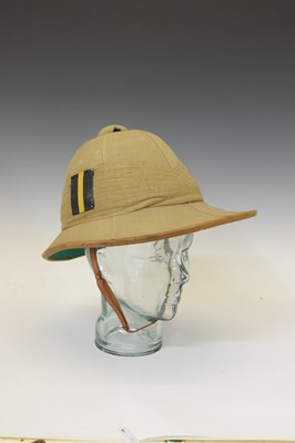 Lot 486 - British Army Wolseley pith helmet