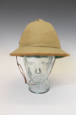 Lot 486 - British Army Wolseley pith helmet